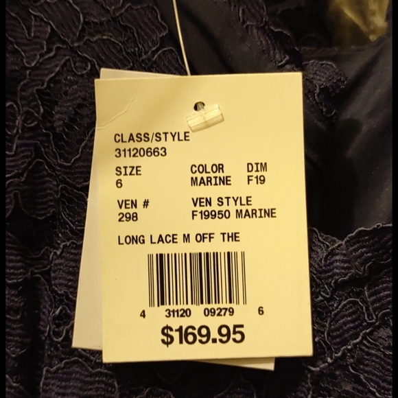 David's Bridal Size 6 Navy Blue dress - Picture 7 of 8